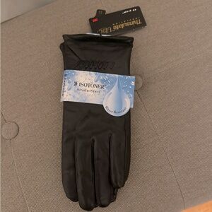Brand new with tags, black leather,  Thinsulate Ulta 3M gloves size 7.5